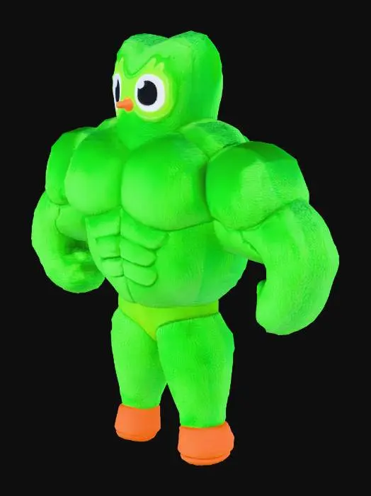 3D model for Muscle Owl Plush