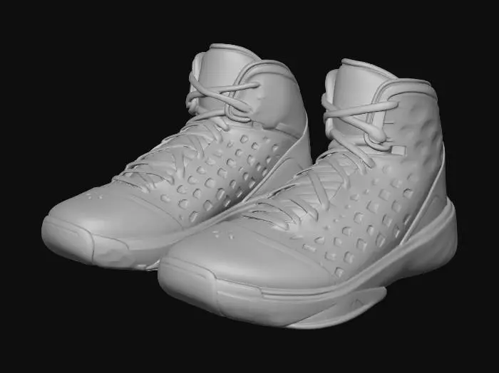 3D model for Azure High-Top Basketball Shoes