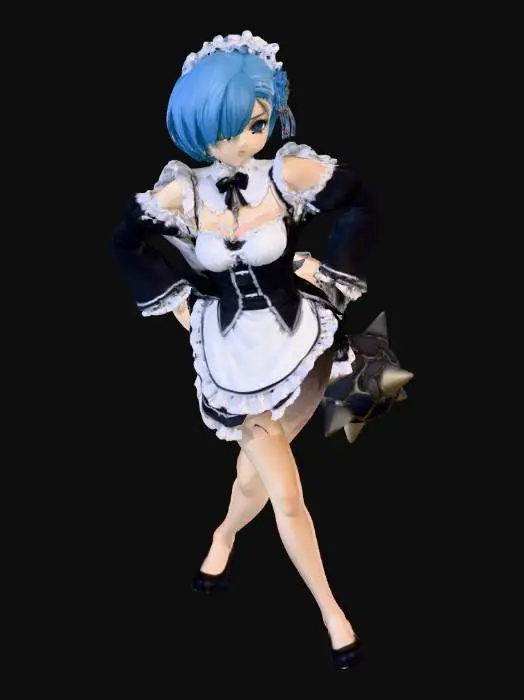 3D model for Maid Warrior With Chain Mace