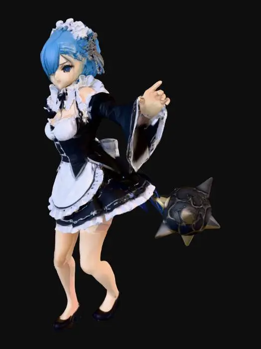 3D model for Maid Warrior With Chain Mace