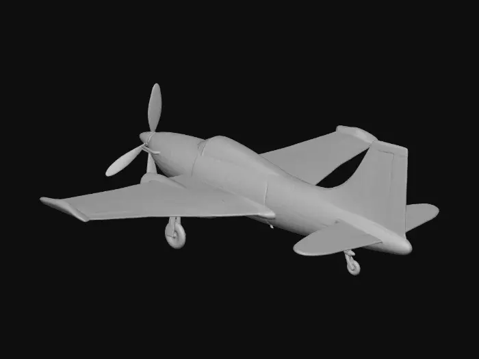 3D model for Giant one engined loud plane