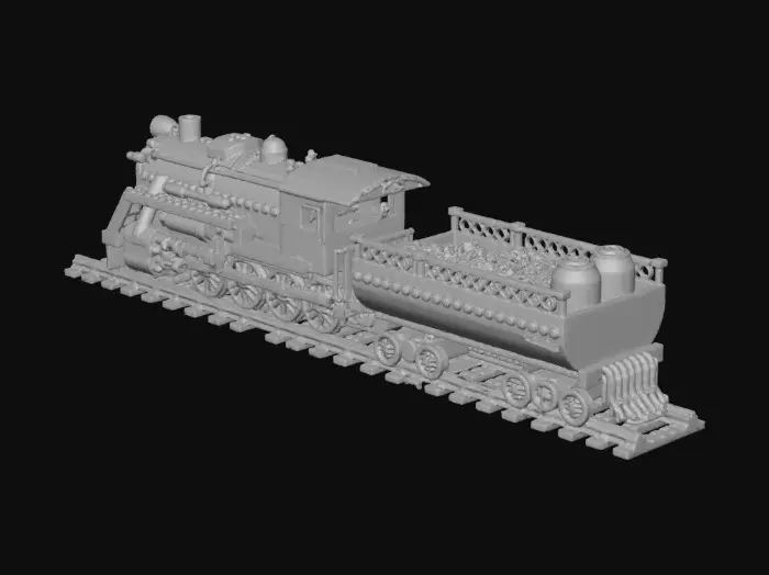 3D model for Train by the Fireplace