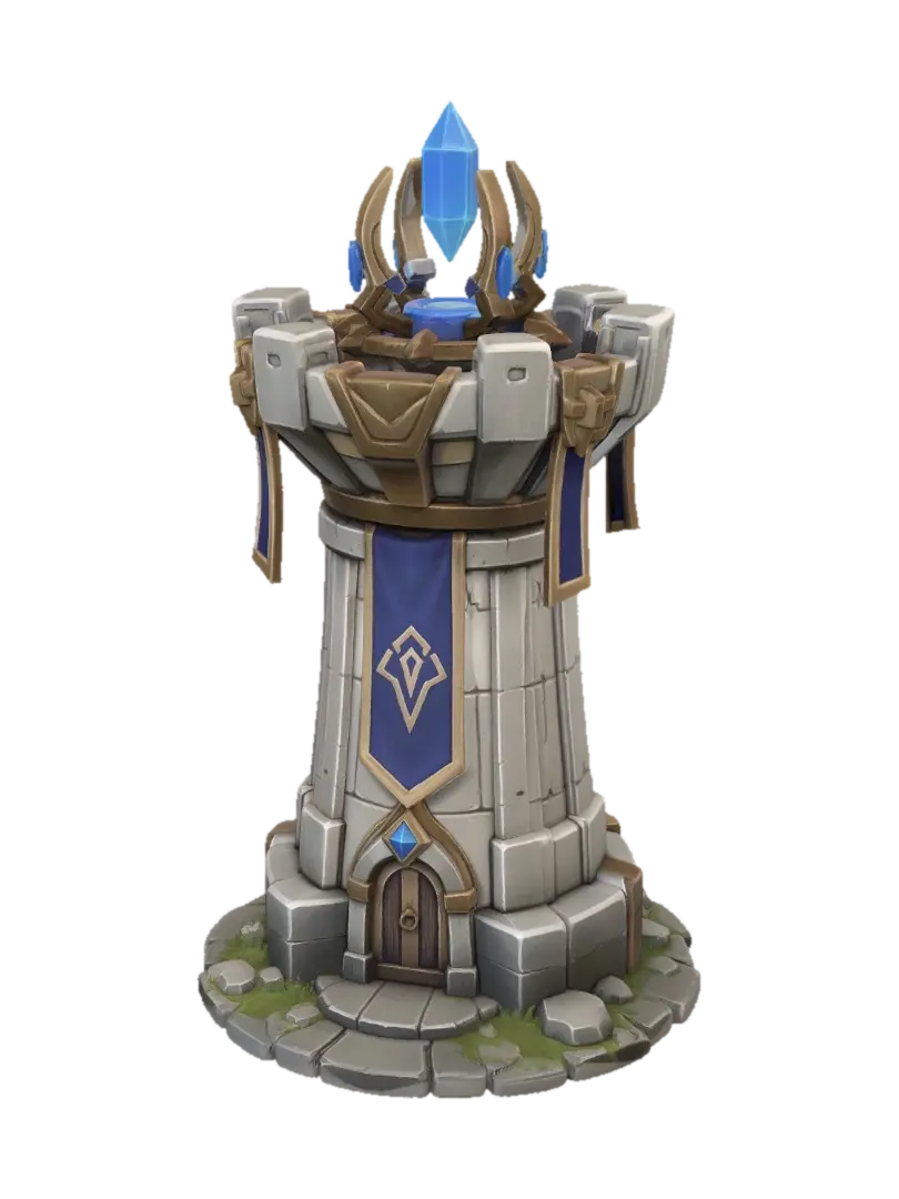 Azure Crystal Spire - Mineral 3D model, vytvořený pomocí AI