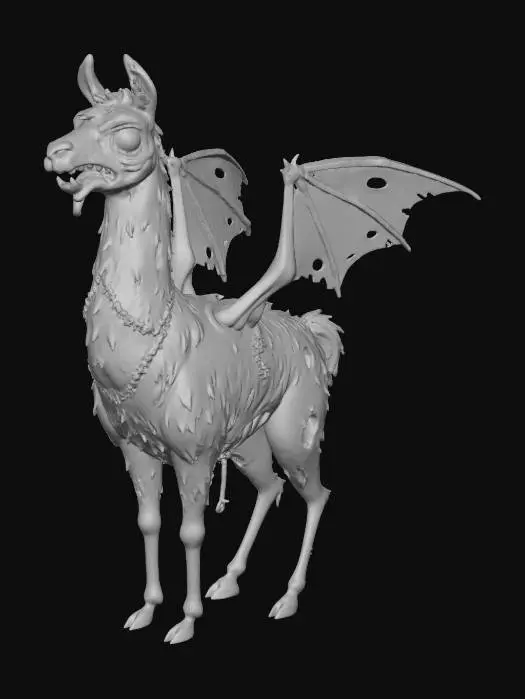 3D model for Necro Llama Defender, #Halloween2025#