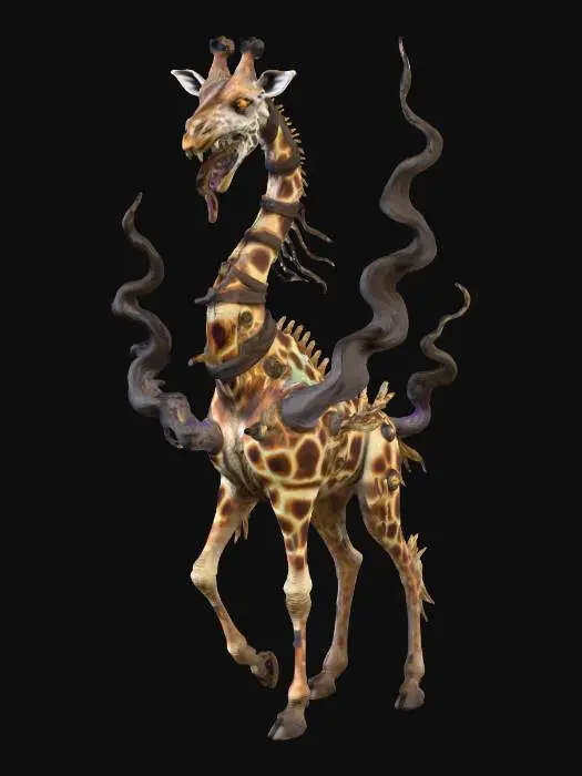 3D model for Nightmare Giraffe
, #Halloween2025#