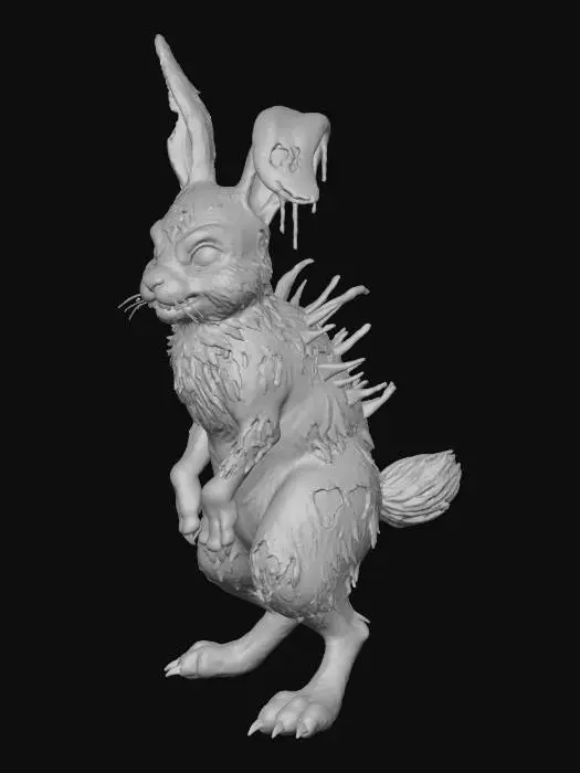 3D model for Nightmare Hare, #Halloween2025#
