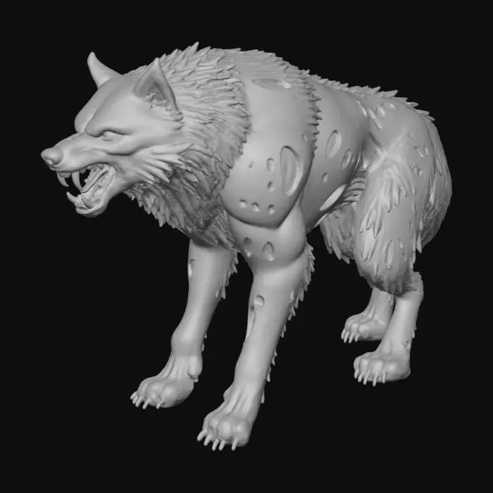 3D model for Cursed Wolf, #Halloween2025#