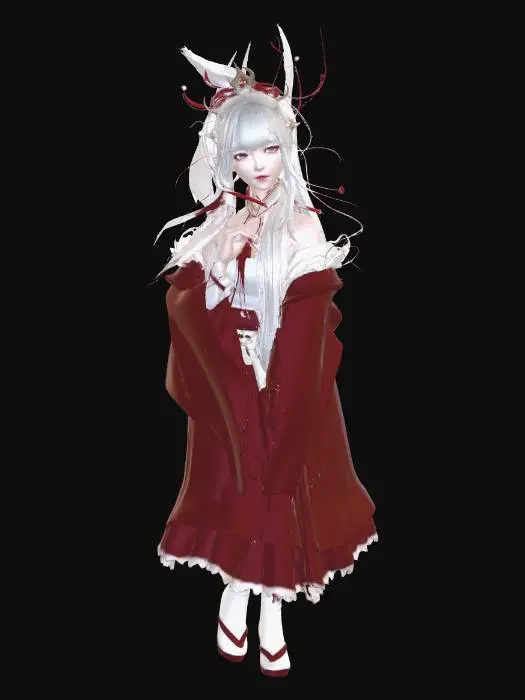 3D model for Crimson Veil of the Snow Queen
