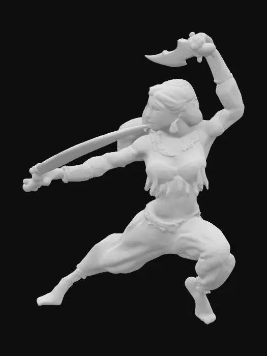 3D model for Warrior Dancer