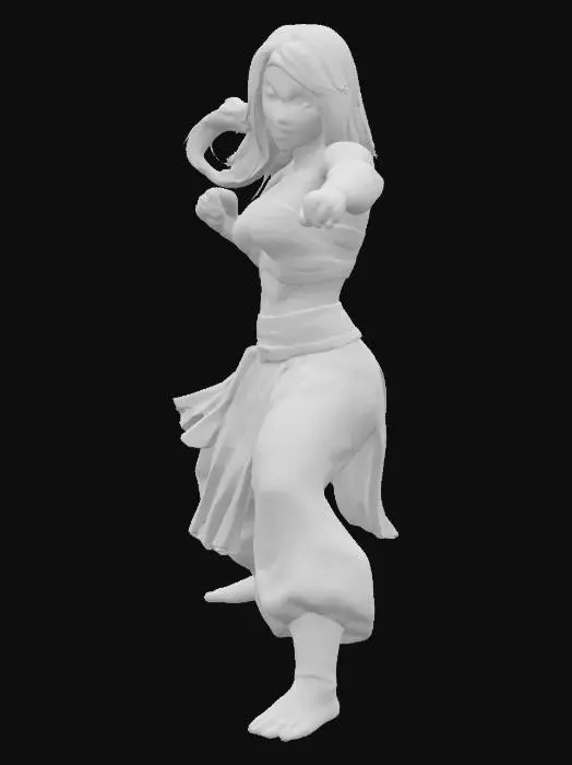 3D model for Martial Artist in Action