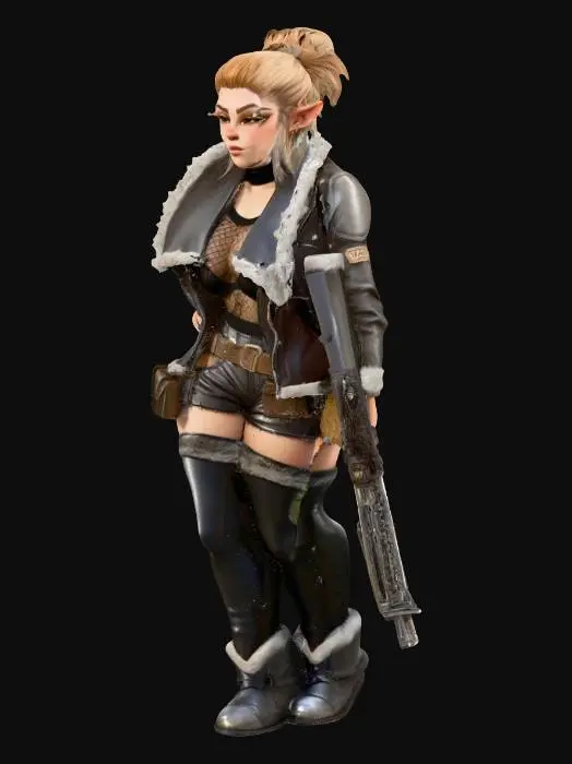 3D model for Elven Sentinel