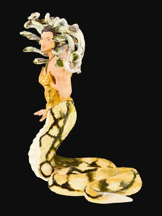 3D model for Medusa Serpent Figurine