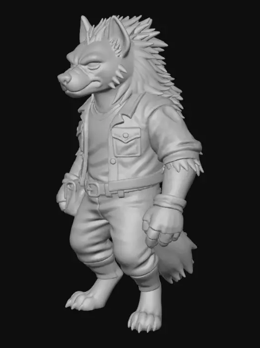 3D model for Hyena Warrior