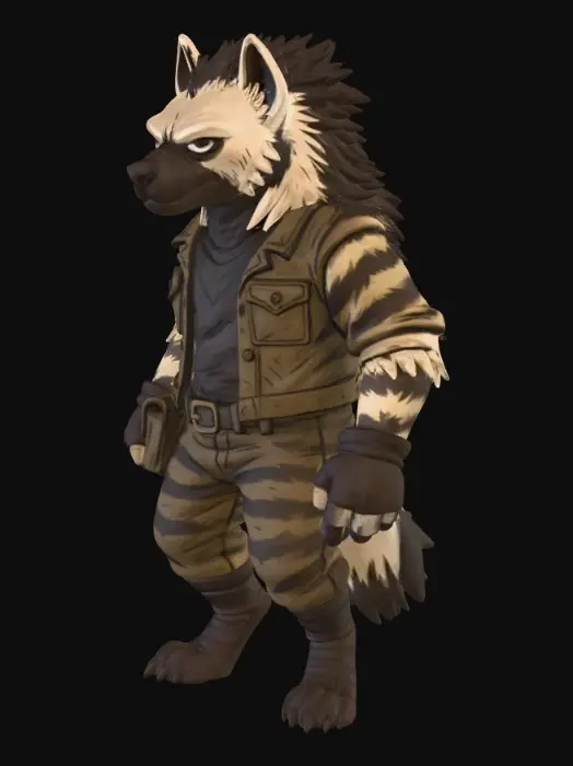 3D model for Hyena Warrior