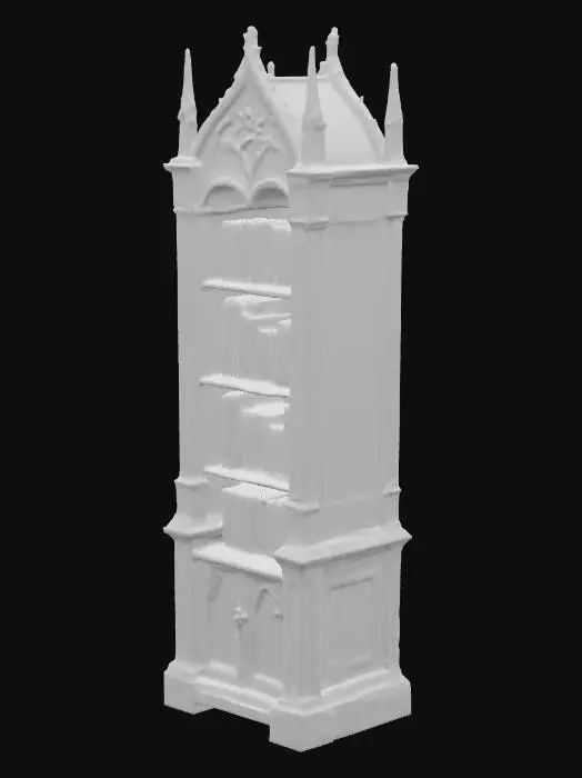 3D model for Gothic Bookshelf Treasury