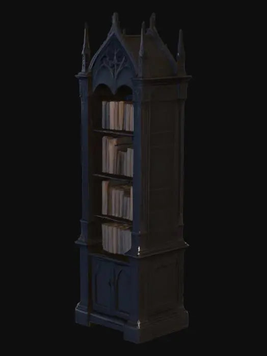 3D model for Gothic Bookshelf Treasury