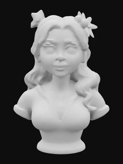 3D model for #ChristmasAdventure#, Mrs. Claus portrayed by Sidney Sweeney, Highly Detailed, Ultra Realistic, Bust,  