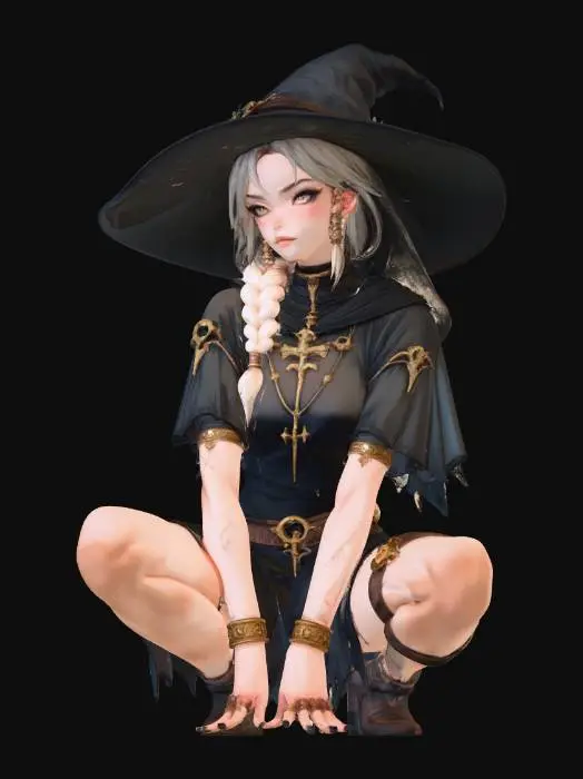 3D model for Forest Sorceress