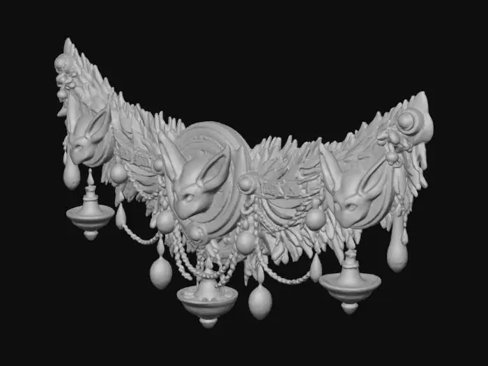 3D model for Golden Fox Garland, #Christmas2025#