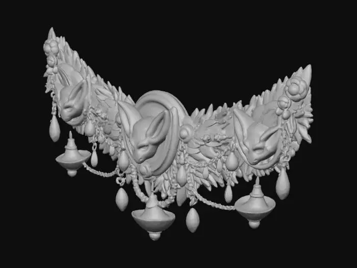 3D model for Golden Fox Garland, #Christmas2025#