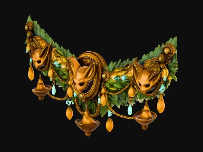 3D model for Golden Fox Garland, #Christmas2025#