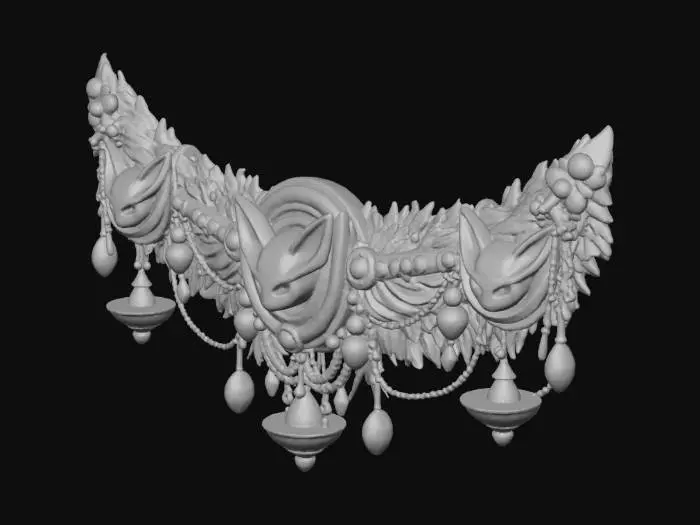 3D model for Golden Fox Garland, #Christmas2025#