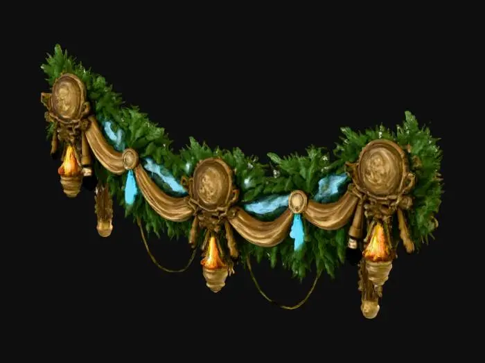 3D model for Victorian Garland Elegance, #Christmas2025#