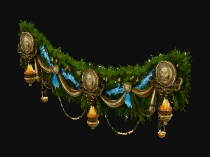 3D model for Victorian Garland Elegance, #Christmas2025#