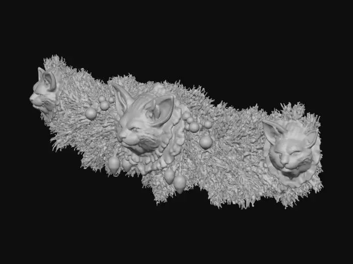 3D model for Festive Fox Garland, #Christmas2025#