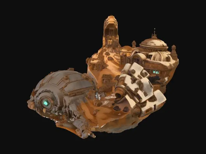 3D model for Deserted Structures of the Future