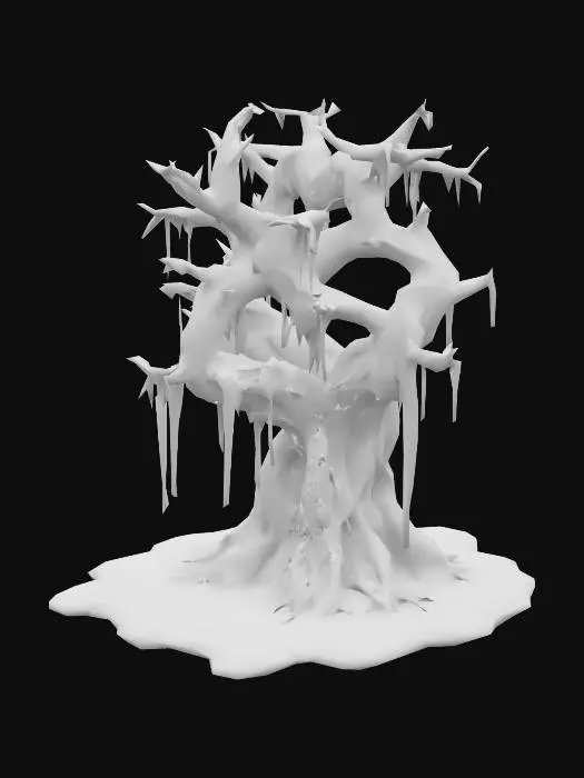 3D model for Goo tree covered with goo and ooze, realistic
