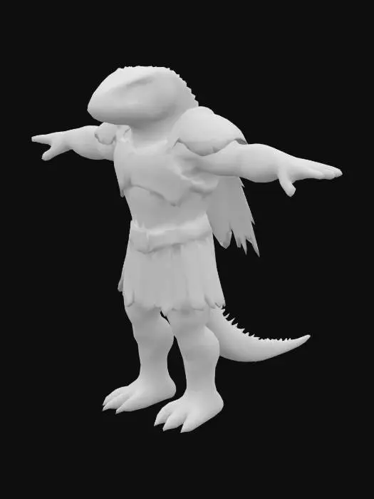 3D model for Lizard Warrior