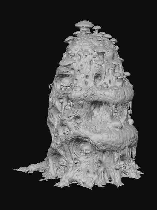 3D model for Stone Guardian Wolf