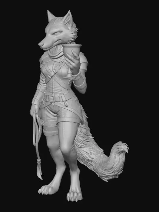 3D model for Wolf Garb Elegance