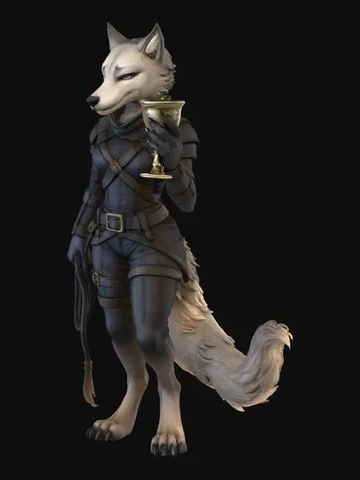 3D model for Wolf Garb Elegance