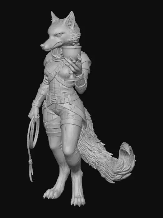 3D model for Wolf Garb Elegance