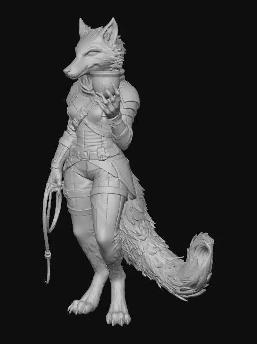 3D model for Wolf Garb Elegance