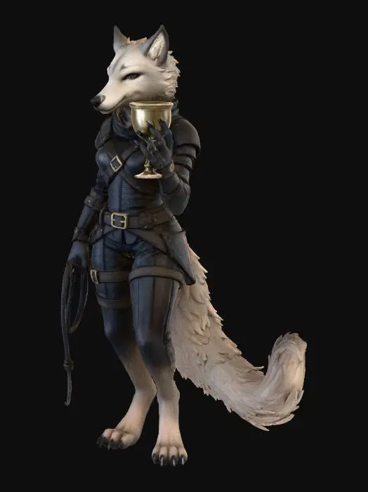 3D model for Wolf Garb Elegance