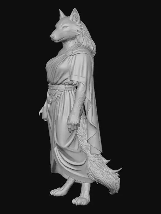 3D model for Ancient Lupine Scholar