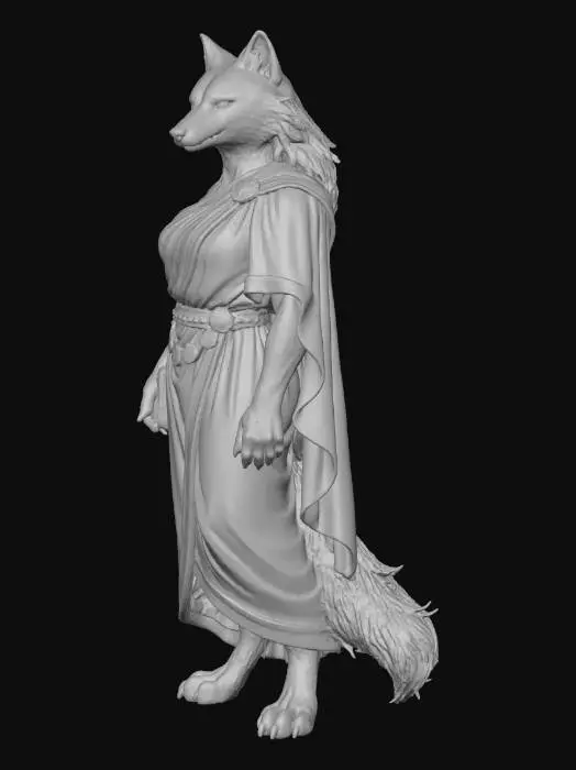 3D model for Ancient Lupine Scholar