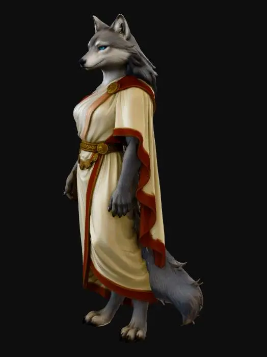 3D model for Ancient Lupine Scholar