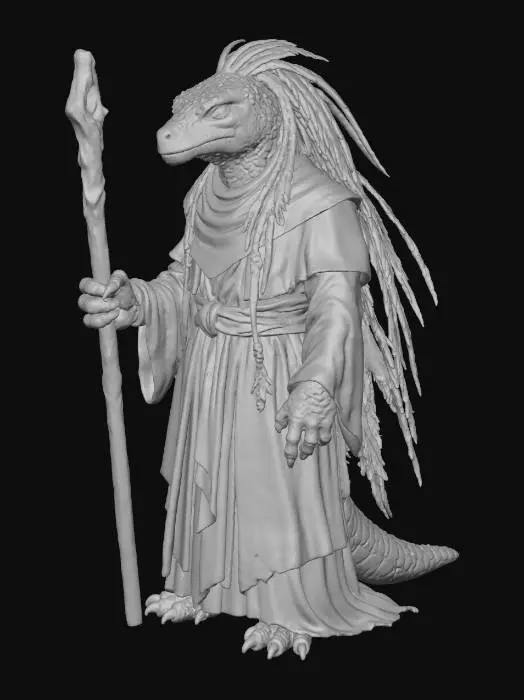 3D model for Lizardfolk Shaman