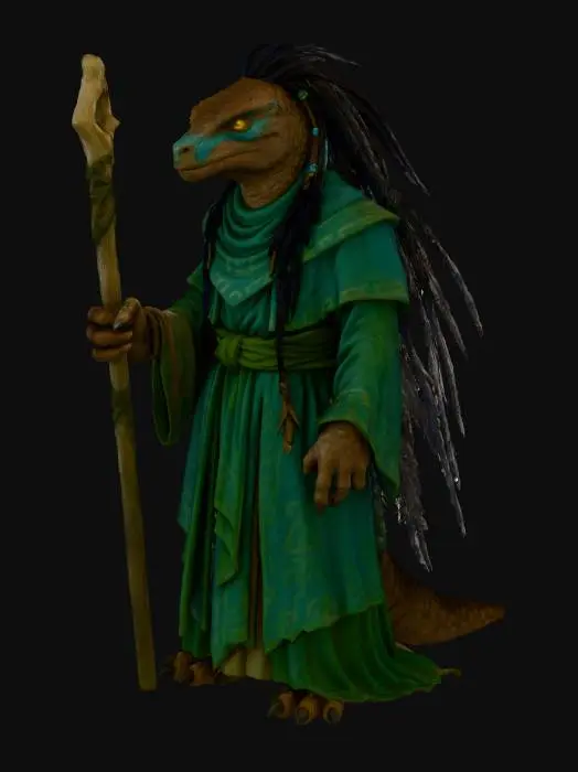 3D model for Lizardfolk Shaman
