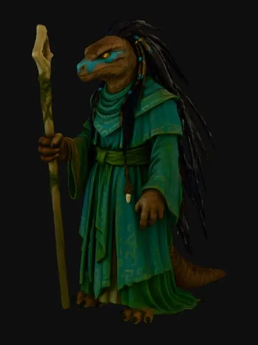 3D model for Lizardfolk Shaman