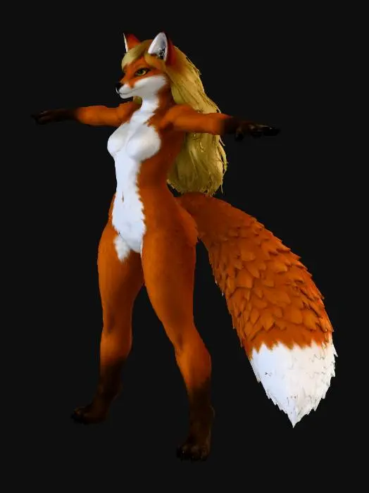 3D model for Vulpine Elegance