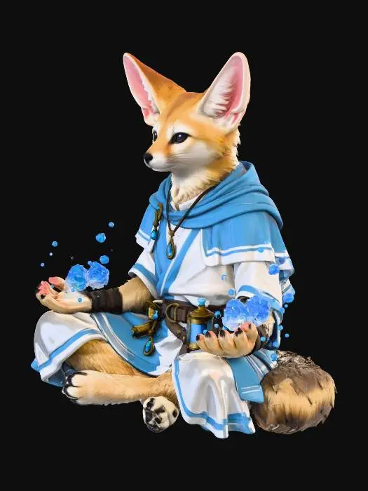 3D model for Mystic Fennec Magician