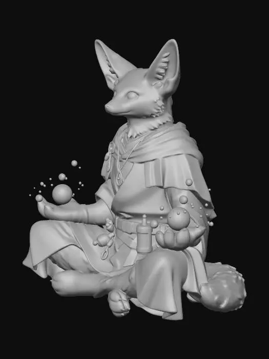 3D model for Mystic Fennec Magician