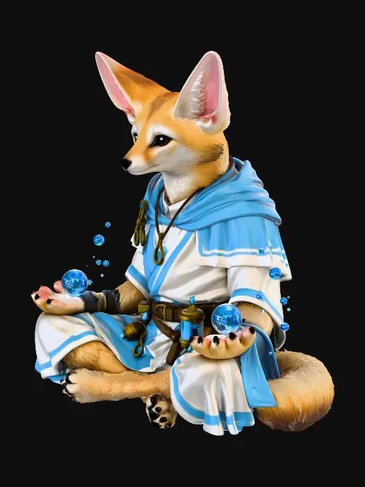 3D model for Mystic Fennec Magician
