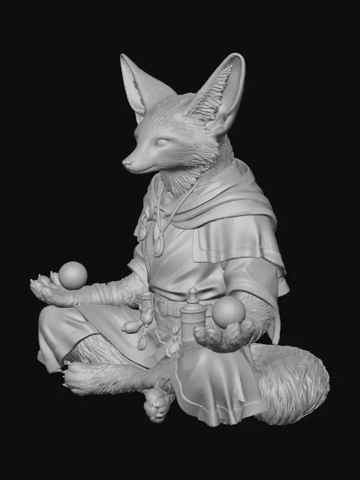 3D model for Mystic Fennec Magician