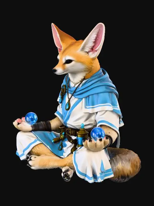 3D model for Mystic Fennec Magician